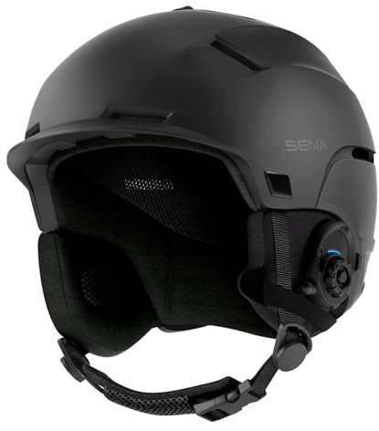 Sena Latitude S1, Skihelm mit integrierten Lautsprecher und Mikrofon, 4-Wege Bluetooth Intercom, freihändige Kommunikation, Musik hören, (Größe M)