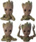 Pot de fleurs bébé Groot - Pot créatif pour plantes grasses ou cactus - Pot à crayons pour la maison, le bureau, la décoration intérieure