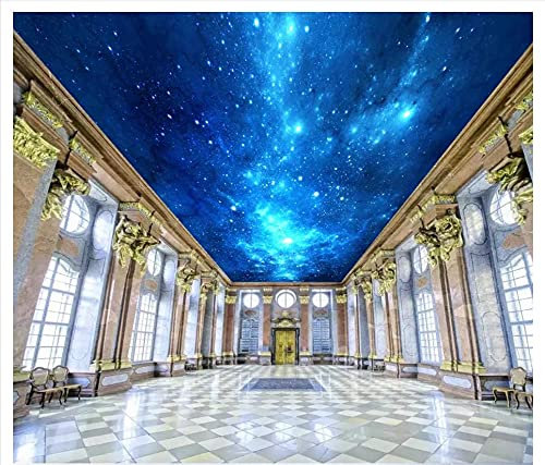 HGFHGD 3D Decke tapete schöner Sternenhimmel Wohnzimmer Decke wandkunst Dekoration Decke Hintergrund wandbild wandaufkleber