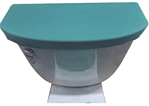 Madeals Velvet Toilet Tank Cover Soft and Absorbent, Comfortable Bathroom Toilet Tank Lid to Fit Different Sizes of Toilet Tank Teal