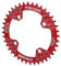 X AUTOHAUX 104 BCD Fahrrad Kettenblatt 40T Breiter Einziger Kettenring für Rennrad Mountainbike BMX MTB Rot