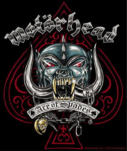 Motörhead Aufkleber Ace of Spades Tattoo Sticker Lemmy ca.12x10 cm
