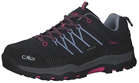 CMP Kids Rigel Low Trekking Shoes WP, Zapatos de Trekking Unisex niños, Titanio Azul Claro, 41 EU
