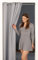 tinycurtains, Türvorhang mit Vorhangstange & Magneten zum Abdichten, einfache Montage ohne Bohren in 1 Min (200 x 150 cm hellgrau + Stange Silber 70–120 cm + 6 Magnete)