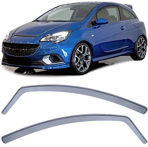Windabweiser Regenschutz Schwarz Smoke für Opel Corsa D 06-14 E 14-19 3-türer