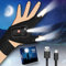 Flashlight Gloves for Men Rechargeable (1 Pair) Stocking Stuffers for Men Dad Him Husband Teen Boys, Christmas Birthday Gifts Cool Gadgets Led Gloves for Fishing Camping Repairing