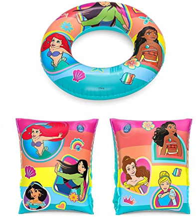 ICE TOYS Set mit Armlehnen und Donut für Kinder, Strand, Sommer, Pool (Prinzessinnen)