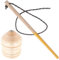 Toyvian Spielzeuge Gyro Kreisel mit Schnur Peitschenkreisel Peg Top Fitness Spielsets für Kinder Zufälliger Stil Peitschenstock Beige Kinder Kinder Für Kinder DIY Holzspielzeug
