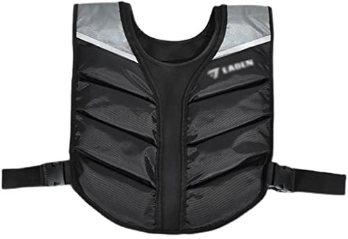 GNbow Chalecos de Peso Chaleco con Peso for Hombres Entrenamiento Chaleco con Peso Camisa con Peso Entrenamiento for Correr Chaleco con Saco de Arena (Color : Negro, S : 20 lbs)