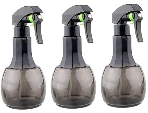 minkissy 3pcs Grey Automatic Spray Bottle for Hairdressing and Plant Care Fine Mist Sprayer for Salon Use and Cleaning Tasks Leakproof Design Easy to Use Lightweight and