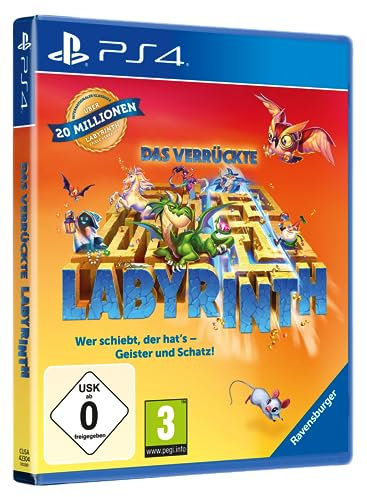 Das verrückte Labyrinth - Familien Spieleklassiker für 1 - 4 Spieler für PS4