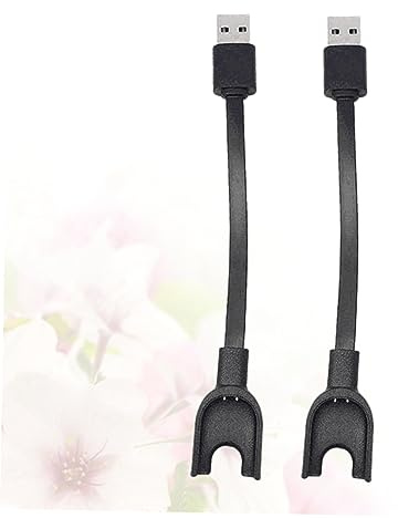 Hemobllo 2 Stück USB Ladekabel für Smart Armband 3 Übertragungsladekabel aus Kupferdraht kein Erhitzen Schnellladefunktion Ersatzkabel für Fitness Tracker | Ersatzkabel für Büro und Zuhause, Zeitsparend, Passend für 3 Smart Bracelet