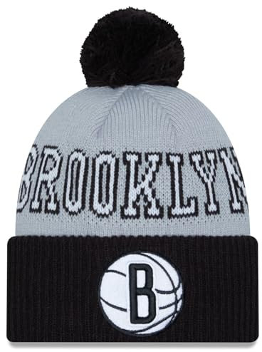 New Era Bobble Winter Mütze - NBA Tip Off Brooklyn Nets