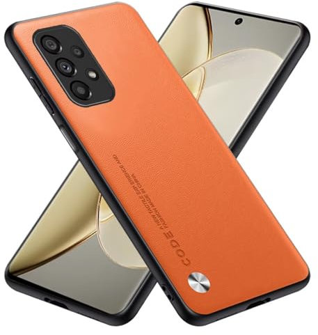 RankOne Coque Compatible avec Samsung Galaxy A53 5G (6.5), Etui en Silicone Housse - Orange