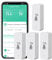 ZigBee Temperatur-Feuchtesensor, Tuya Innenthermometer Hygrometer mit Smarter Alarmfunktion, APP Aufzeichnung, Funktioniert mit Alexa, Google Home (Zigbee 3.0 Gateway is Required) (4-Pack)