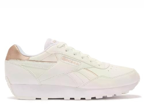 Reebok Women's Rewind Run Sneaker, White White Rose Gold, 38 EU