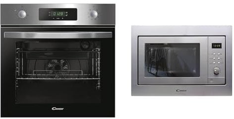 Candy FIDCP X625 L, Horno Multifunción, 70L, 1 Bandeja y 1 Rejilla, Ventilador Radial & Microondas Integrable con Grill, 20L, 1250W, 8 Funciones, Digital, 8 Programas, Plato 24,5CM