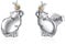Tongyanji Ohrringe, niedlicher Capybara-Ohrring, Verzierung, modische Ohrringe, Schmuck, Ornament, modische Legierung, Ohrringe für Damen, Mädchen, Height 12.6mm x 6.60mm, Metall