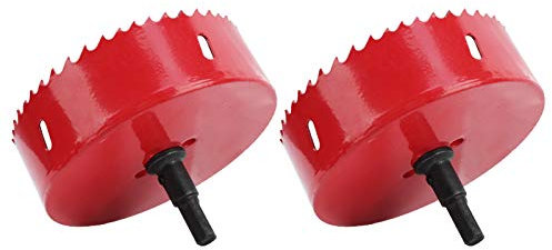 Set di Frese a Tazza Bimetalliche, M42 HSS, Caricate a Molla, 9 Dimensioni (80 X 115 mm) per Pannelli in Legno, Acrilico, Alluminio e Ferro (90 mm)