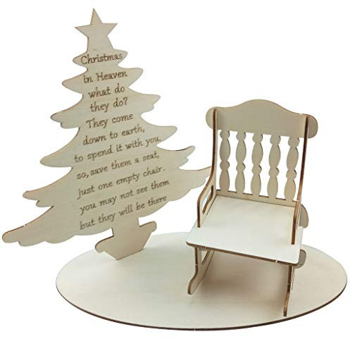 Für kreative Weihnachtsdekoration, Holzbaum, Schaukelstuhl, Schreibtisch, Tisch, Heimdekoration, Handwerk