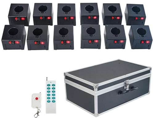 Máquina de pulverización electrónica, encendedor de fuegos artificiales fríos, minimáquina de fuegos artificiales fríos con fuente,2control12