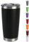 Home Universal ® Termo de Café Acero Inoxidable, Vaso Térmico con Aislamiento, 12h Caliente / 24h Frío, para agua, té caliente y frio (Negro, 600 ML)