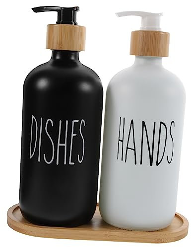 Didiseaon Modern Wall-mounted Bathroom Soap Dispenser Black Soap Pump Bottle Lotion Dispenser Pump
