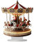 Genérico Decoración De Navidad Carrusel, Acrílico Adorno De Mesa, Figuras De Colección Con Soporte, Decorativo Para El Hogar Dormitorio Sala De Estar