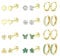 Diamday 12 Paar Ohrringe Gold Set für Damen Chirurgenstahl Creolen Ohrstecker Gold Piercing Ohr Helix Knorpel Medizinische Ohrstecker Huggie Creolen Hypoallergene Goldene Ohrringe Mehrfache Piercings