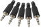 Générique *** 5 Pièces - Lot De 5 Fiches Jack 3,5 mm Stéréo Mâle A Souder - 3 Pôles - Soudure - Prise Casque MP3 - Fiche 3.5mm