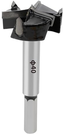 SUQIN 40mm Mèche Forstner Foret à Ailettes Plates,Multi-Dents Meche Bois Avec10mm tige hexagonale,Foret Forstner Pour Bois Panneaux D'aggloméré Panneaux De Fibres