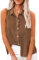 2025 Ventes Flash Chemise Femme D'éTé Haut Chic Et ÉLéGant Coton Lin T-Shirt sans Manches Col en V Chemisier Tunique Tops avec Boutons DéContractéS Ample Blouse Lâche Respirant Chemisiers et Blouses