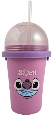 Magic Freez Slushy Maker – Slushy Becher aus Silikon – 370ml | Tragbar mit 2-in-1 Strohhalm und Löffel – für erfrischende Slushies – zum Slush Eis selbermachen
