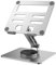 Generico Adjustable Tablet Stand, Desktop Dock Holder, Aluminium Alloy 360-Degree Rotating Portable Monitor Stand, Non-Slip Foldable Aluminum Mount, Ideal for Home and Office Use, 14.9x13.2cm