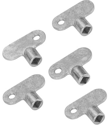 LIFKICH 5pièces Clé De Purge Pour Radiateur Clé à Douille Carrée Pour Robinet Eau Et Air Lot De De Purge