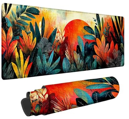 Mauspad XXL 600x300 mm, Schreibtischunterlage für Büro, Mousepad Anlage Muster, Gaming Mauspad Groß mit Vernähter Rand, Wasserdicht und Rutschfest, Mouse Pad für Gaming Zubehör, Büro, Home Office Z-76