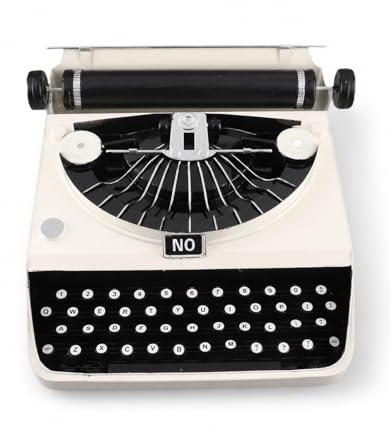 Dilwe Schreibmaschinenmodell, Vintage-Schreibmaschine aus Eisen, Einzigartiges Schreibtischzubehör für Schriftsteller, Retro-Heimdekoration für Büro und Wohnzimmer