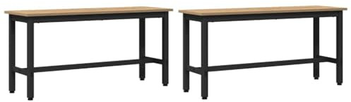 vidaXL Esstischbank 100 x 32,5 x 48,5 cm 2 STK.