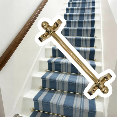 Barres De Fixation Pour Tapis D'escalier,Lot De 1-3-5-10-15 Tiges Pour Tapis D'escalier,Largeur 66-107 Cm,Barres De Fixation Pour Revêtement De Sol A(3pcs,86cm/34in)