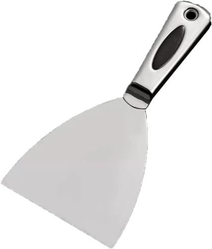 Flexible Stainless Steel Wall Scraper Filling Knife, Putty Drywall Joint Knife, 6 Inch for Wallpaper and Filler Applications