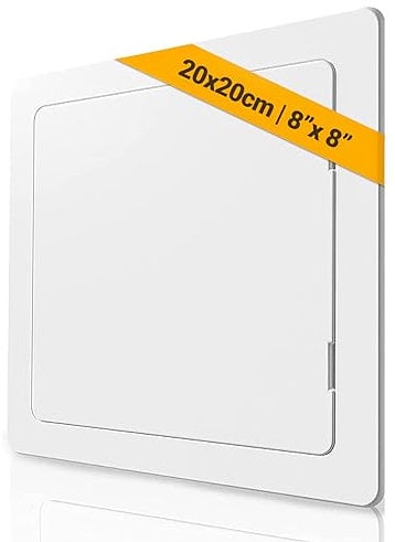 Proxinova 200x200mm Puertas de contadores, Plástico ABS, Gabinete y caja de fusibles, Paneles Ocultacion Cuadro Electrico, cables, medidores, tuberías, Queda al ras de la superficie