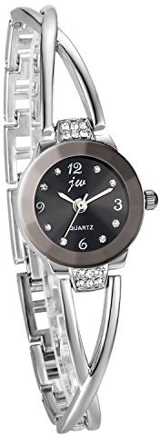 Avaner Orologio da Polso al quarzo da Donna Piccolo in Lega con Strass Brillante,Elegante Bracciale,Regalo per mamma,Colore Argento/Oro