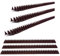 GEEZY Anti Climb Wall & Fence Spikes, 10 Pcs x 50cm – 5m Brown Weatherproof Plastic Bird Spikes Strips, Fence Toppers to Stop Cats & Pigeon Deterrent, Cut to Size, Easy Fit with Screws or Tape