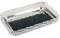 Silver Serving Tray Rectangle Decorative Mirror Polished Paandan Centrepiece for Tealight Candles, Fruit, Snacks, Drinks Display Plate (Silver)