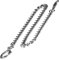 Molnija Uhrkette Panzerkette 30 cm Edelstahl Karabiner und Federring für z.B. Taschenuhr