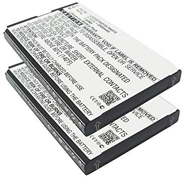 subtel, Batteria per Router e Hotspot mobili Compatibile con ZTE Li3723T42P3h704572, MF90, Plus, MF91 (3.7V, 2000mAh) 2 Pezzi