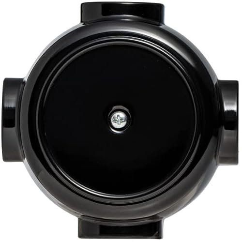 Retro Verteilerkaste Verteilerkasten IP44 Schwarz 4Wege