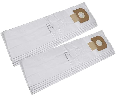 vhbw 10x Staubbeutel kompatibel mit Kärcher NT 561 Eco Craft, 561 Eco M, 561 Eco Te, 611 Eco, 611 Eco M Staubsauger - 75,5cm x 20cm Weiß