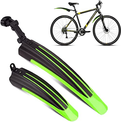 Fahrrad Schutzblech Set 20-26 Zoll Verstellbarer Spritzschutzset Vorne Hinten Schmutzfänger MTB Quick Release Befestigung Steck Kotflügel zum Schutz vor Spritzwasser Schmutz für Mountainbike Citybike