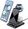 Wireless Charger Stand for Google Pixel Watch 3/2, 3 in 1 Wireless Charging Station for Pixel 9a/9 Pro/9 Pro XL/9/8a/8 Pro/8/Pixel 7/7a/7 Pro/6, Fitbit Versa 4/3 & Pixel Buds Pro/2 (No Adapter)